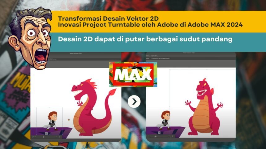 Transformasi Desain Vektor 2D Inovasi Project Turntable oleh Adobe di Adobe MAX 2024 - Galeriide